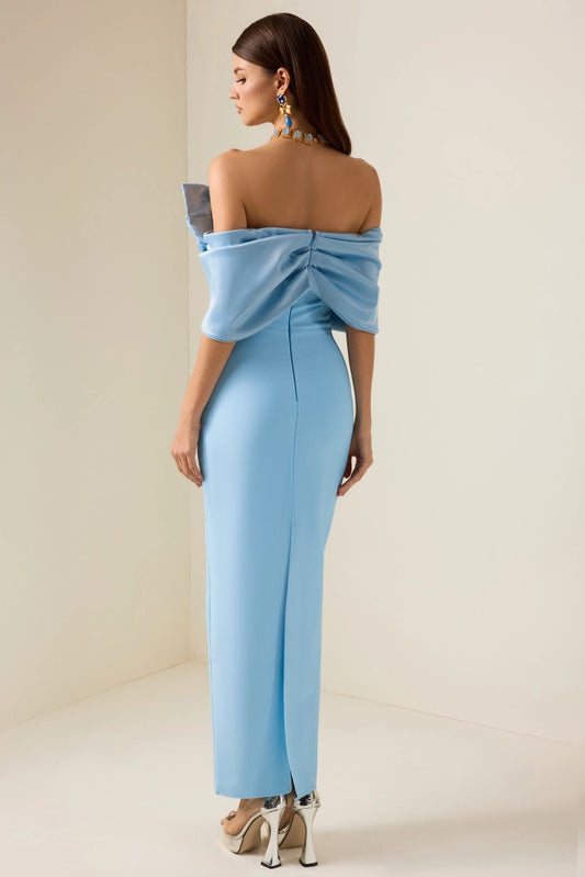 Vestido Max off shoulder