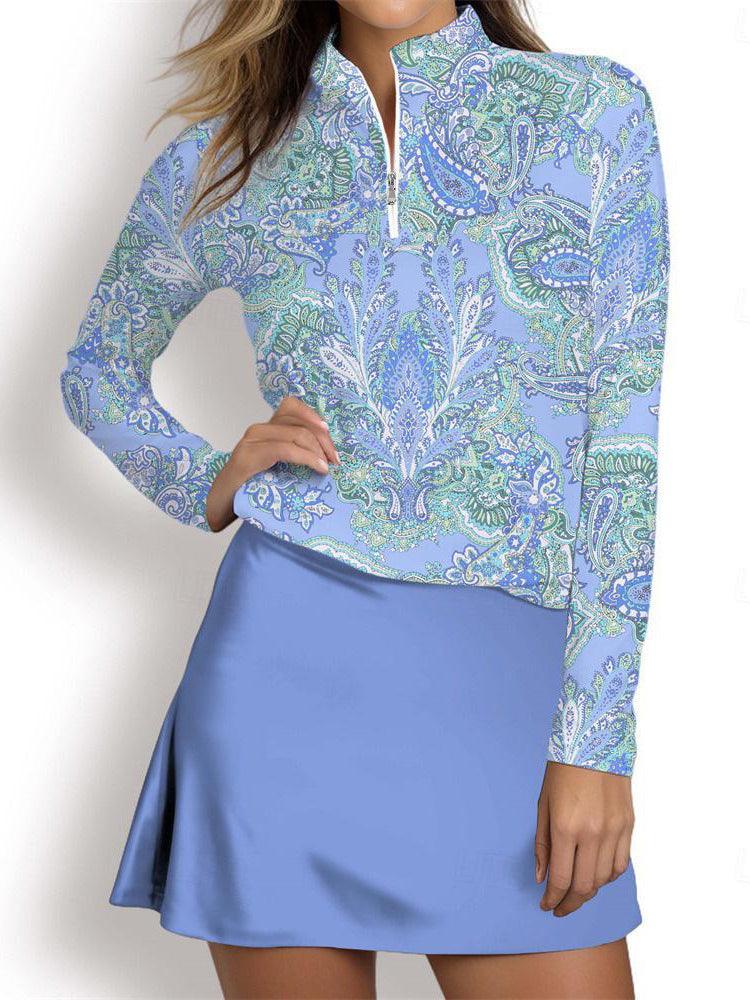 Pulôver Floral Azul