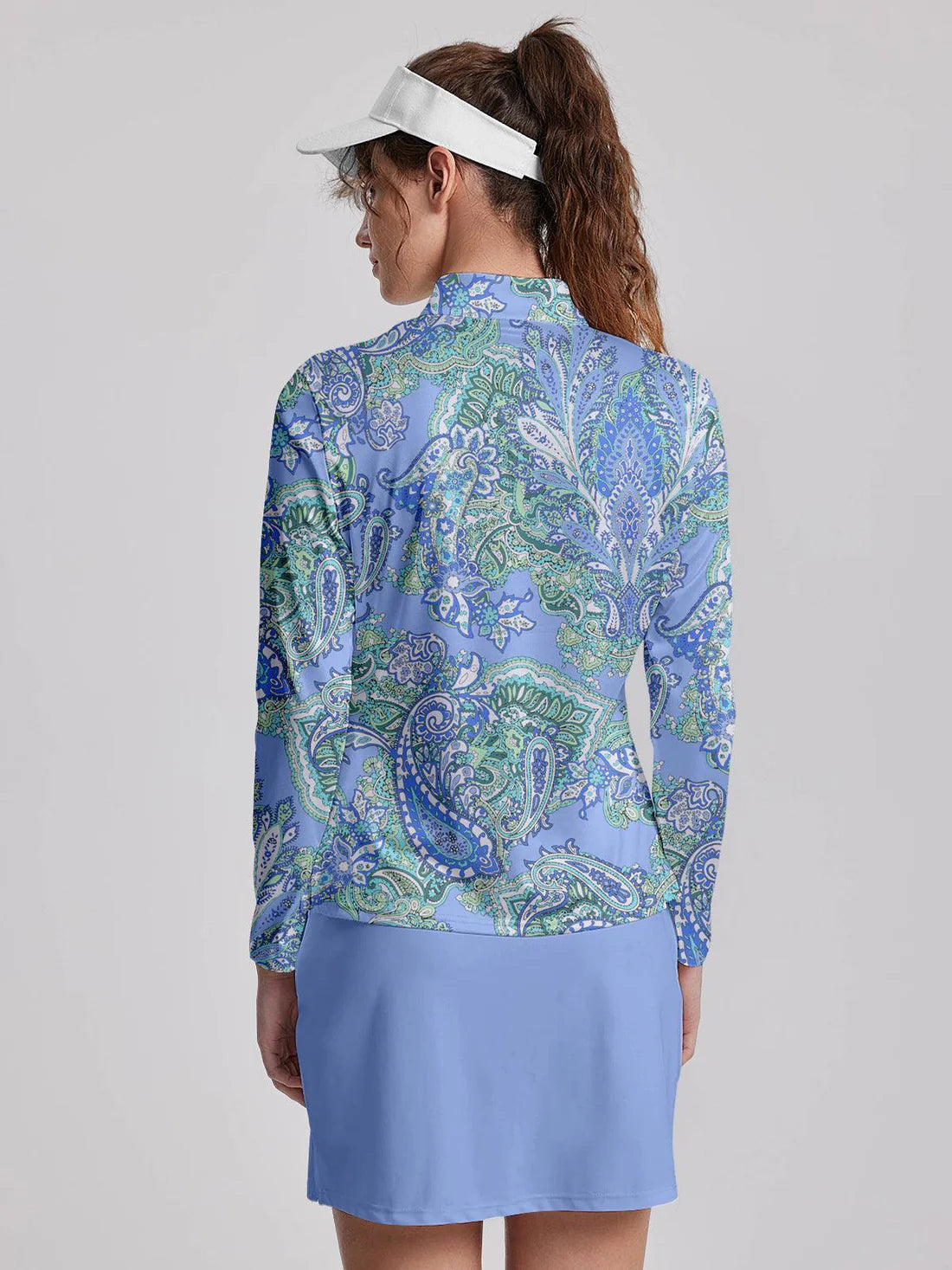 Pulôver Floral Azul